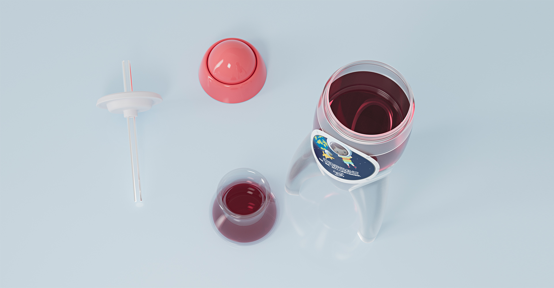 葡萄糖钙锌口服溶液药瓶设计